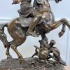 Антикварна скульптура Жанни дʼАрк «Au Siège D'Orleans»