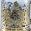 Срібні підсклянники зі склянками
