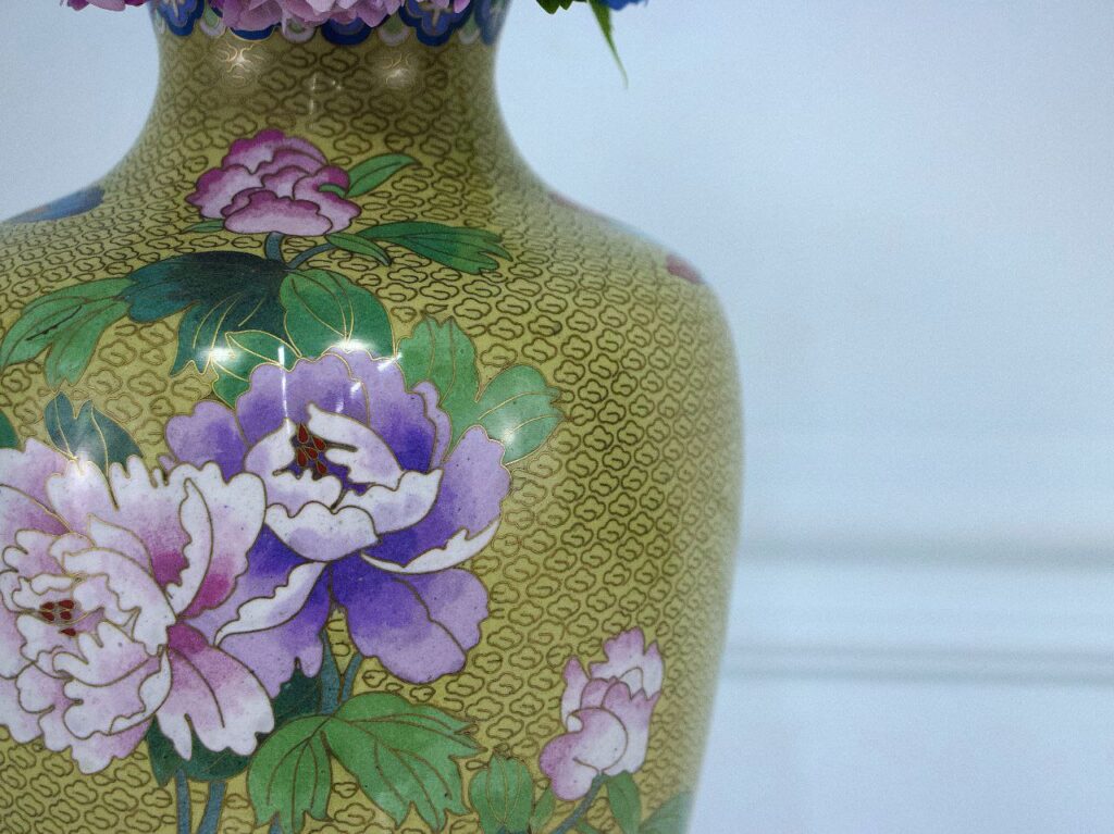 Вінтажна ваза Cloisonné