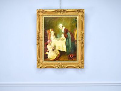 IMG_8980 Вінтажний живопис «Молитва перед обідом»