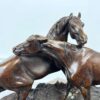 Антикварна скульптура «Chevaux» («Коні») з бронзи