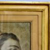 Антикварний малюнок «Портрет дівчини»