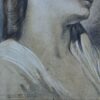 Антикварний малюнок «Портрет дівчини»