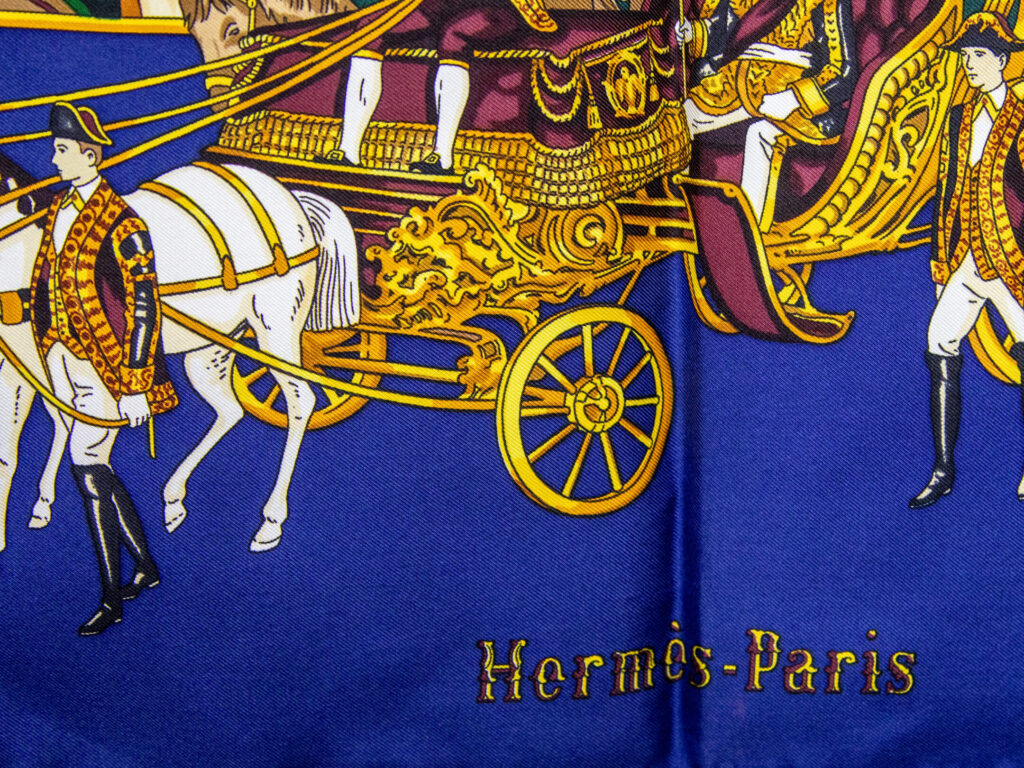 Вінтажна шовкова хустка Hermès
