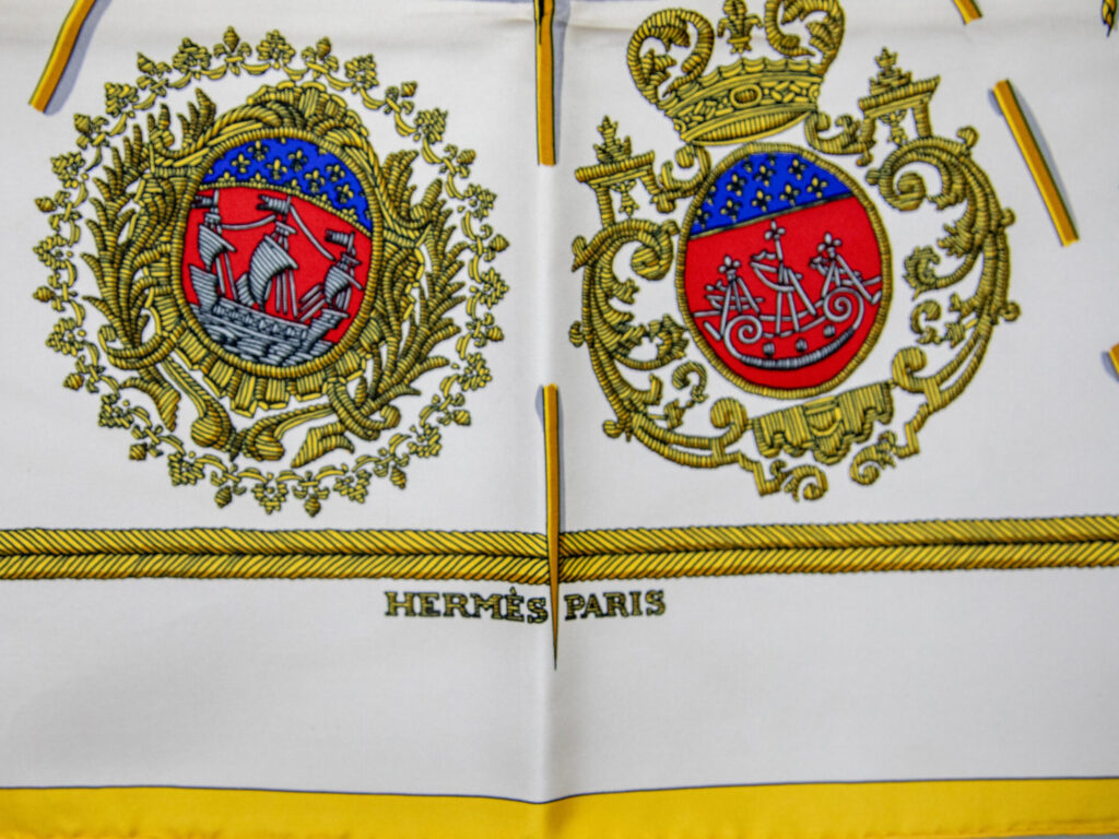 Вінтажна шовкова хустка Hermès