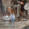 Антикварний живопис «Вуличний майстер», Lucien Emery (1874-1965)