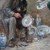 Антикварний живопис «Вуличний майстер», Lucien Emery (1874-1965)