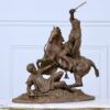 Антикварна скульптура «Поєдинок»
