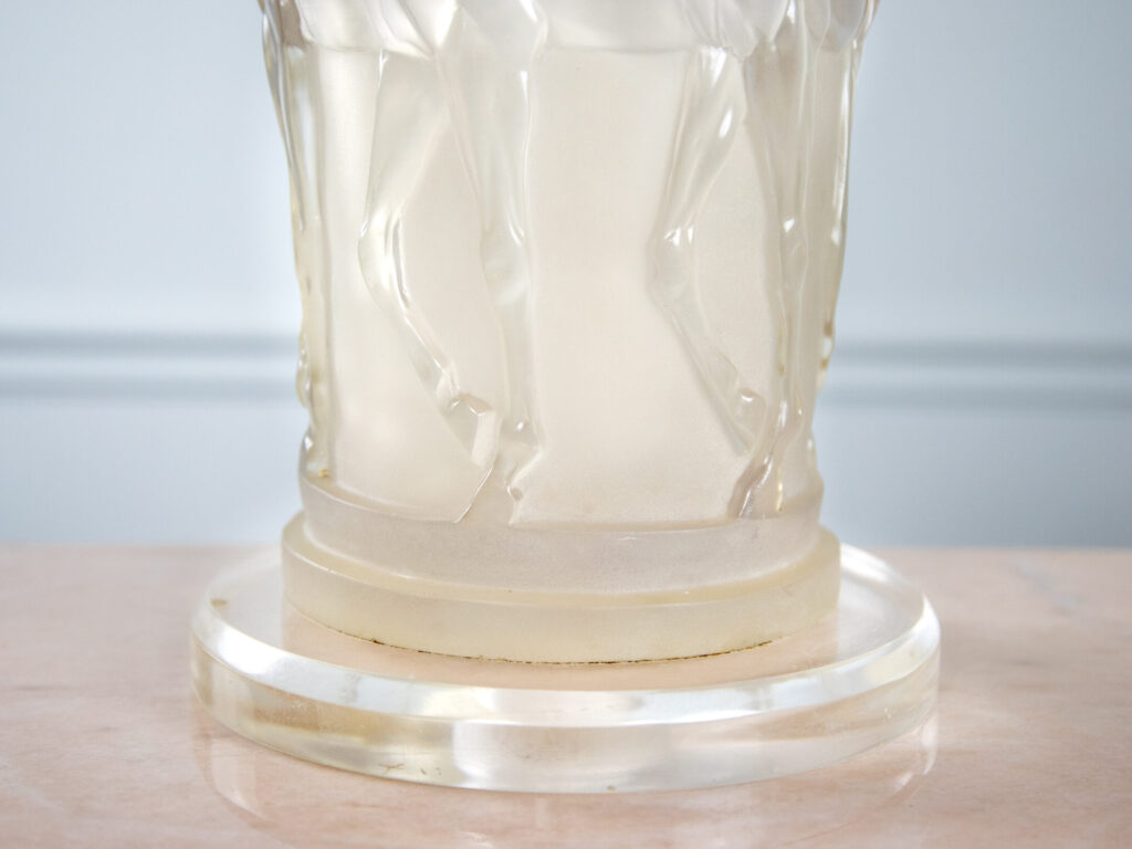 Вінтажна настільна лампа в стилі Lalique