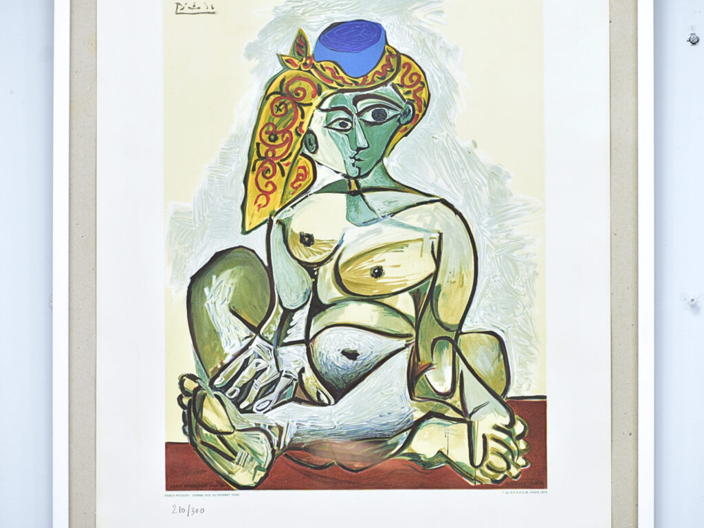 Літографія «Femme nue au bonnet turc» (авторства П. Пікассо)