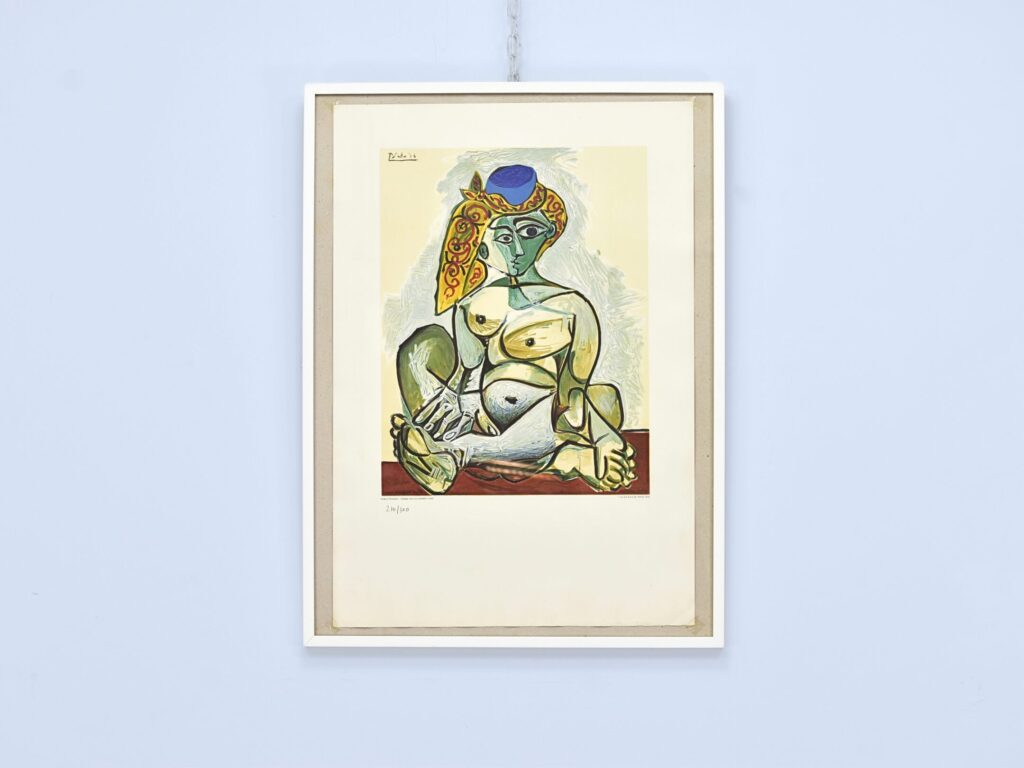 Літографія «Femme nue au bonnet turc» (авторства П. Пікассо)