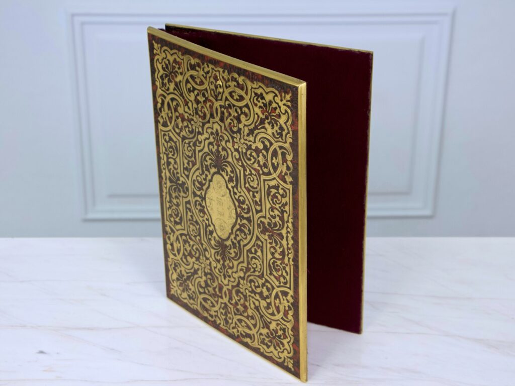 Антикварная папка для бумаг в стиле Буль (Boulle)