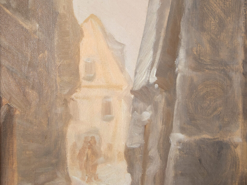 Антикварний жанровий живопис авторства Ж. Аппера