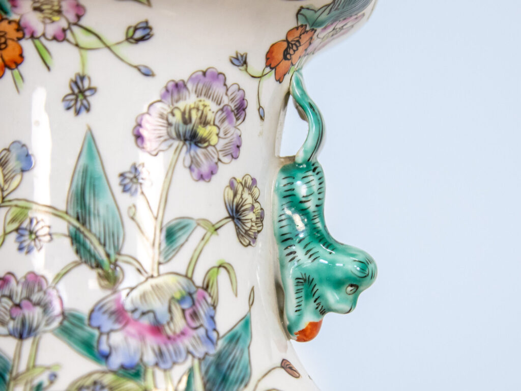 Винтажная фарфоровая настольная лампа