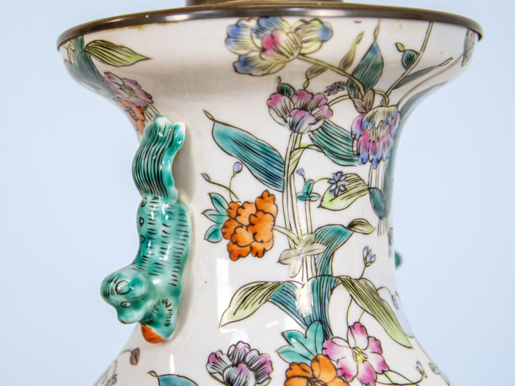 Винтажная фарфоровая настольная лампа