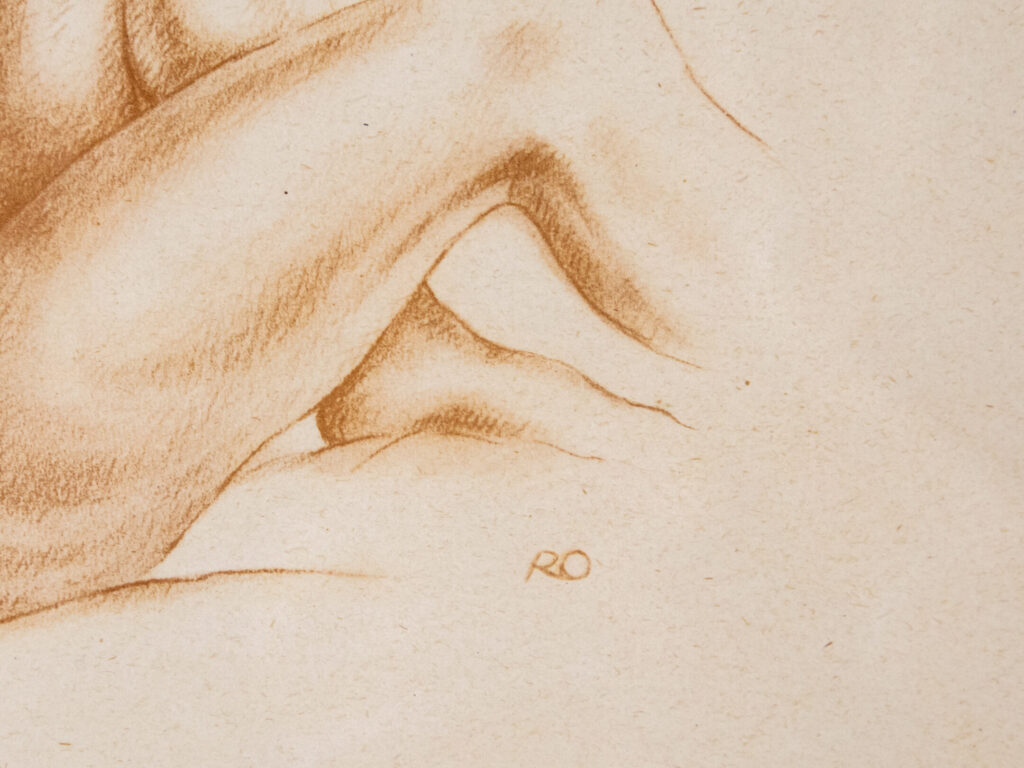 BN4A6820 Пара академічних рисунків оголеної жіночої натури