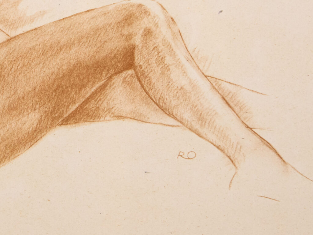 BN4A6822 Пара академічних рисунків оголеної жіночої натури