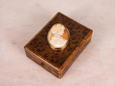 BN4A7223 Антикварна брошка-камея в золотій оправі