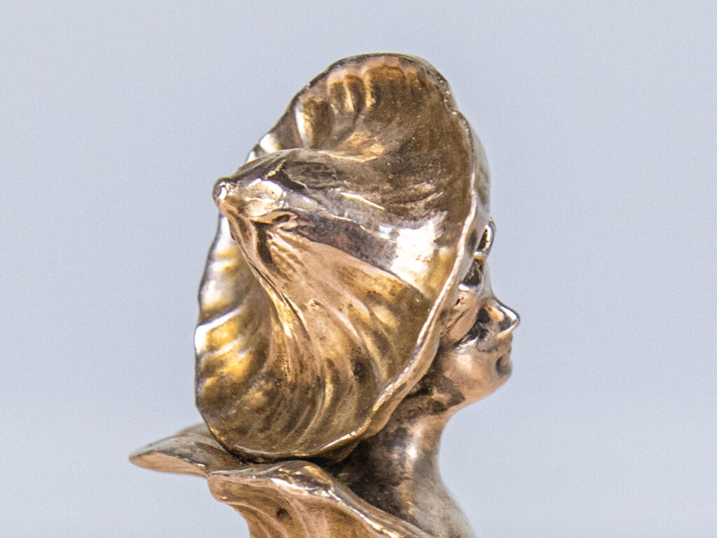 BN4A7268-2 Антикварная серебряная печать в стиле Ар-нуво