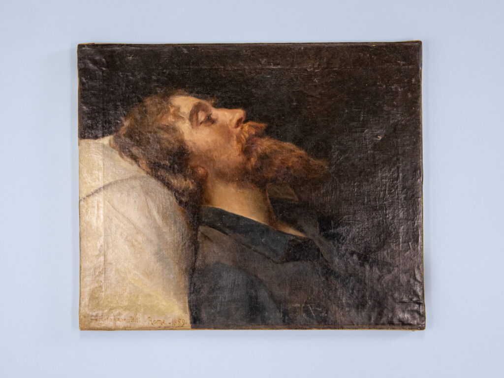 BN4A7955 Антикварний живопис «Портрет чоловіка», Ш. Ваннутеллі (S. Vannutelli)