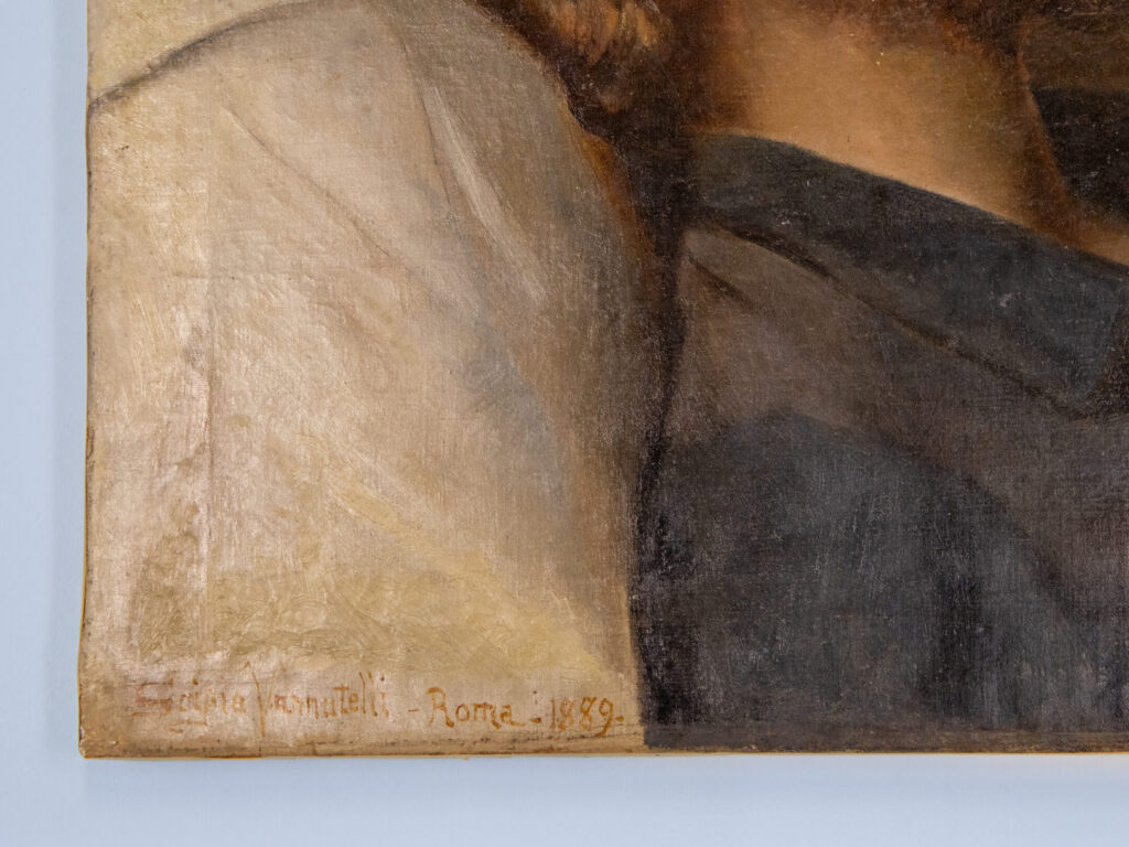 BN4A7966 Антикварний живопис «Портрет чоловіка», Ш. Ваннутеллі (S. Vannutelli)