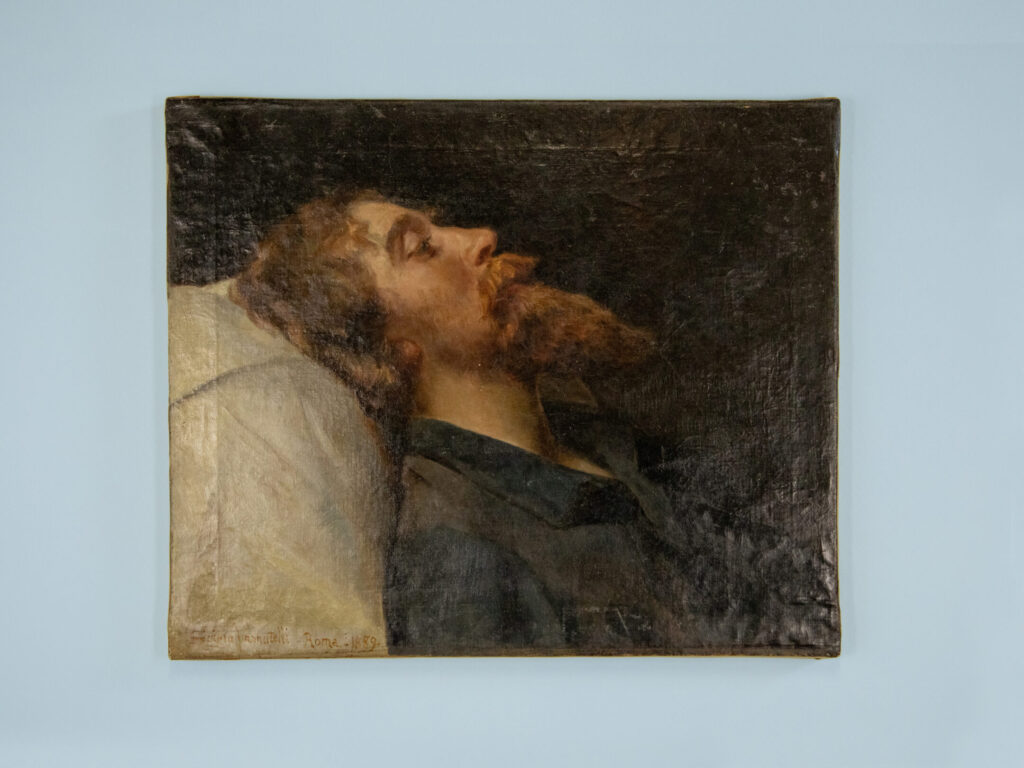 BN4A7987 копія Антикварний живопис «Портрет чоловіка», Ш. Ваннутеллі (S. Vannutelli)