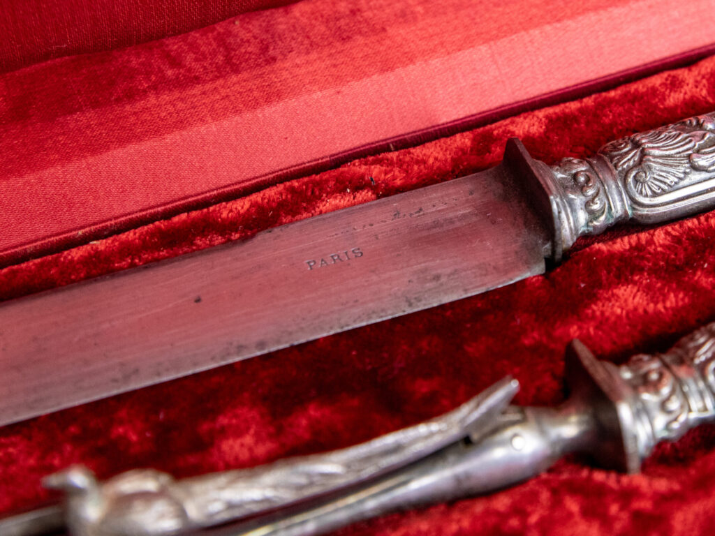 Антикварний срібний набір приборів