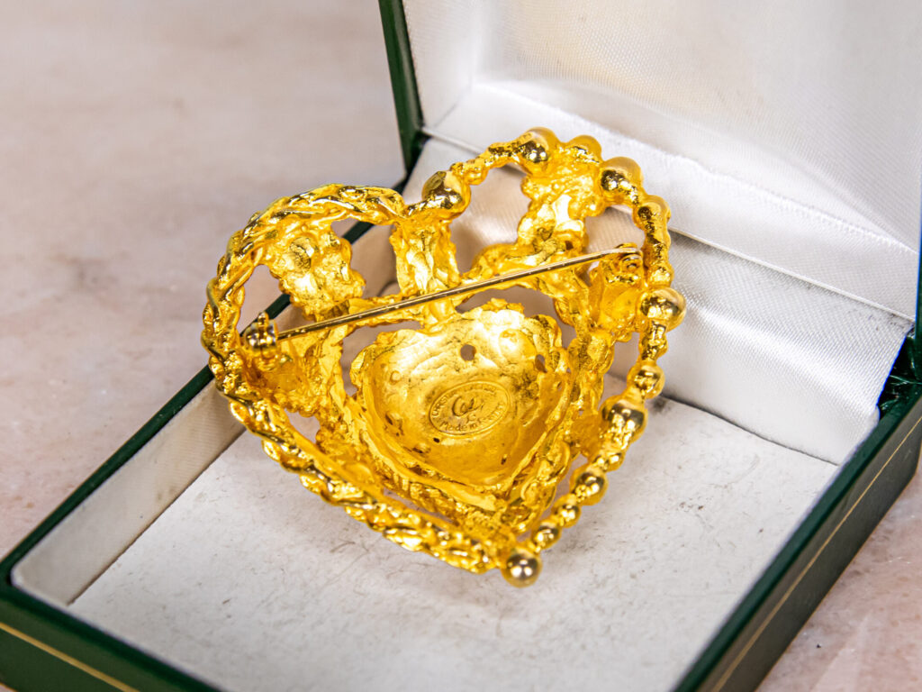 Вінтажна брошка «Серце» від Крістіана Лакруа (Christian Lacroix)