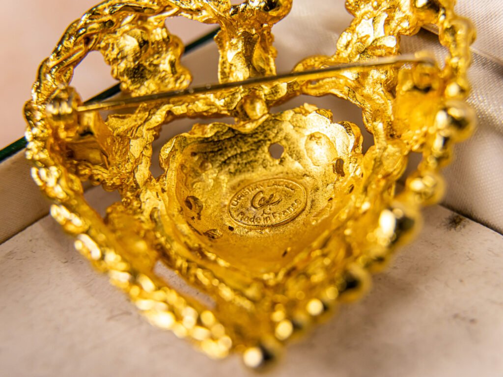 Вінтажна брошка «Серце» від Крістіана Лакруа (Christian Lacroix)