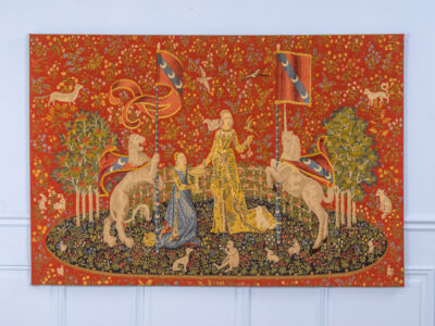 Вінтажний гобелен «Дама з єдинорогом»