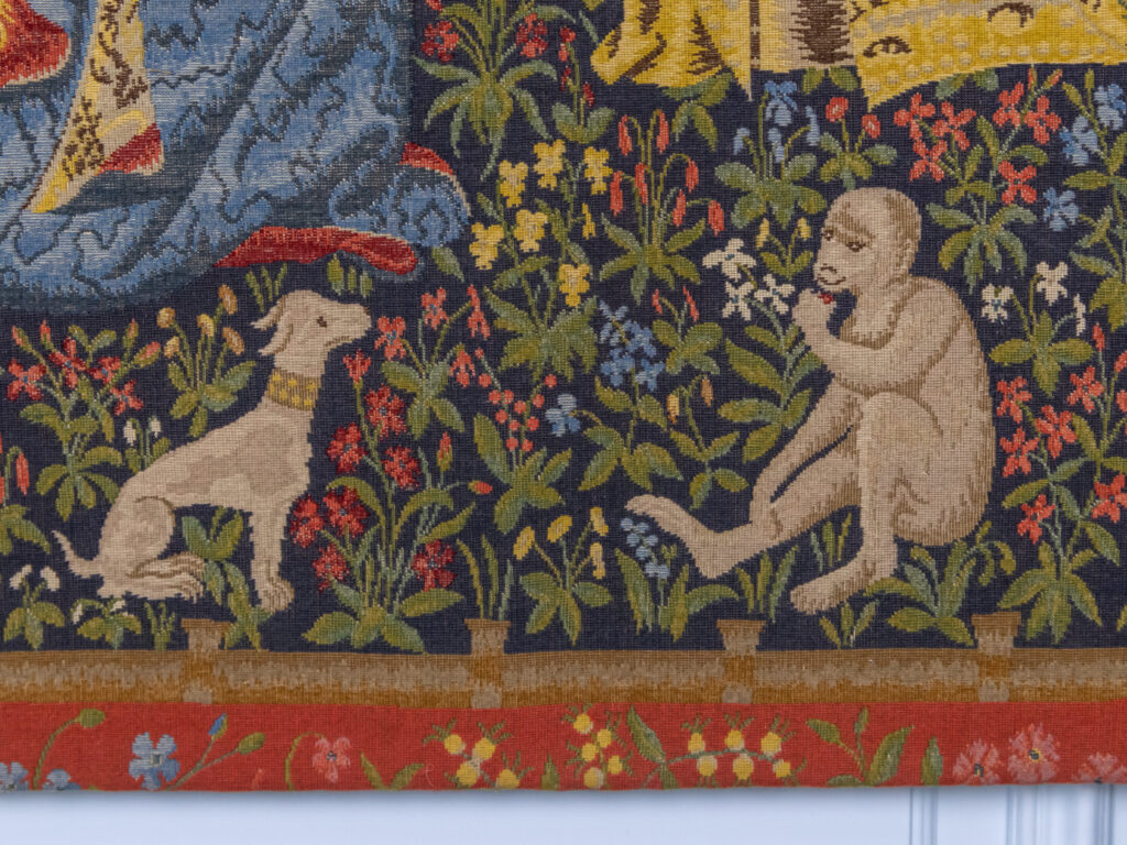 Вінтажний гобелен «Дама з єдинорогом»