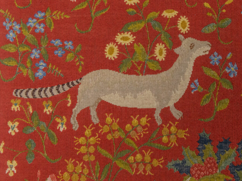Вінтажний гобелен «Дама з єдинорогом»
