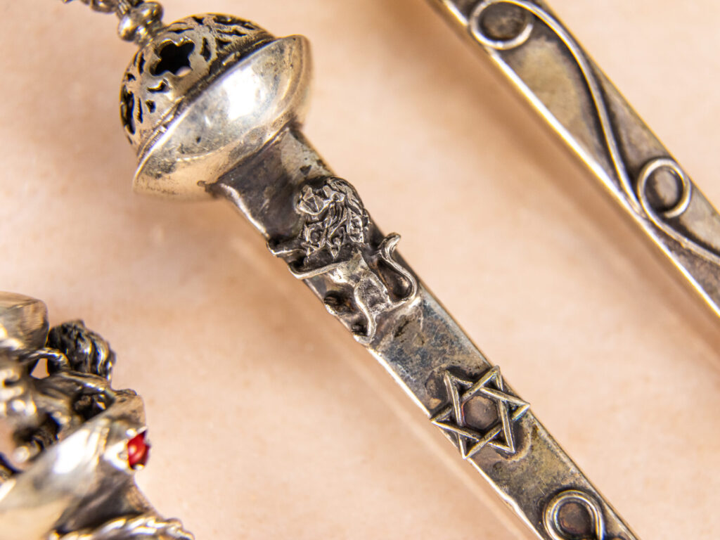 Набір срібних указок (ядів) для читання Тори