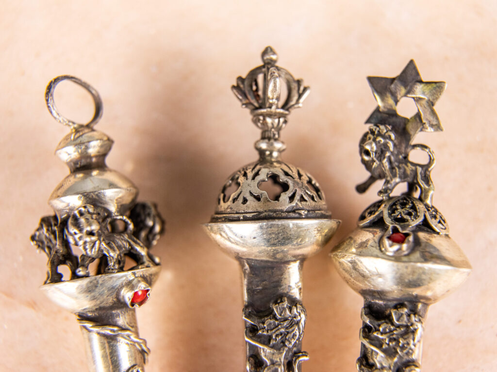 Набір срібних указок (ядів) для читання Тори