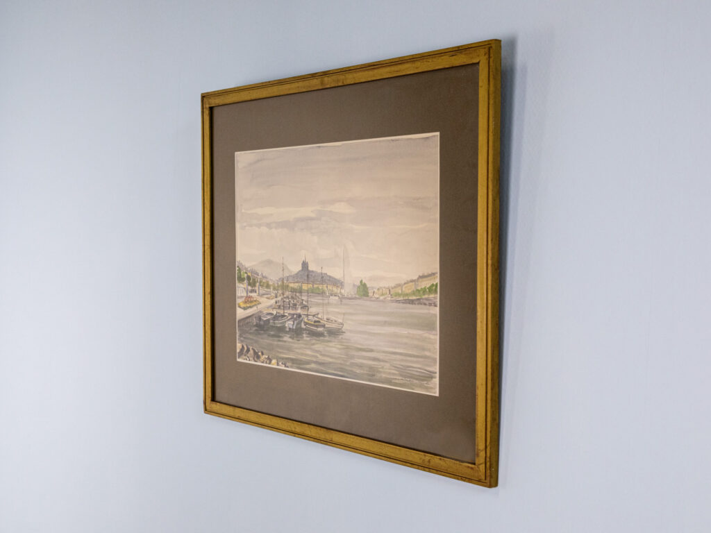 Винтажный акварельный пейзаж