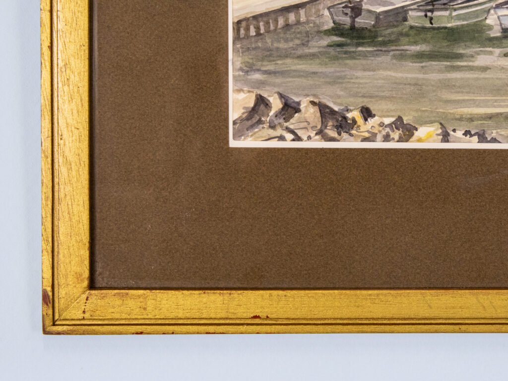 Винтажный акварельный пейзаж