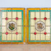 Пара витражных панно