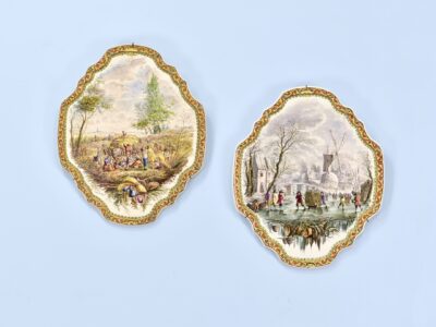 IMG_4937 Пара декоративних тарілок з сільськими сценами