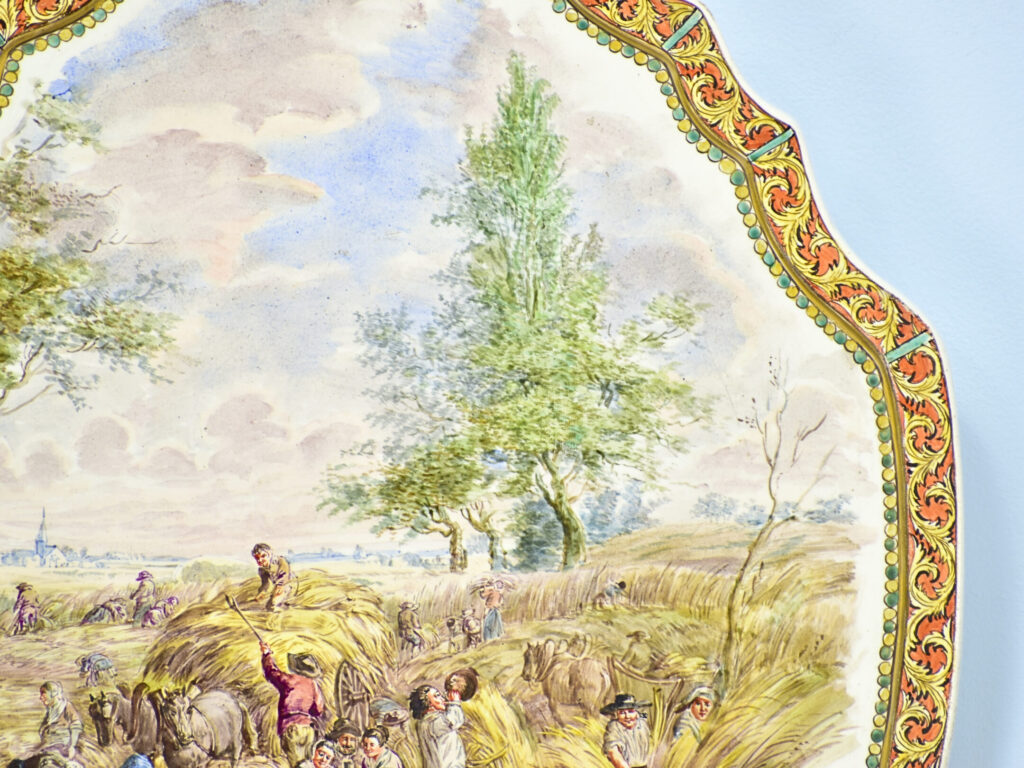 IMG_4942 Пара декоративних тарілок з сільськими сценами