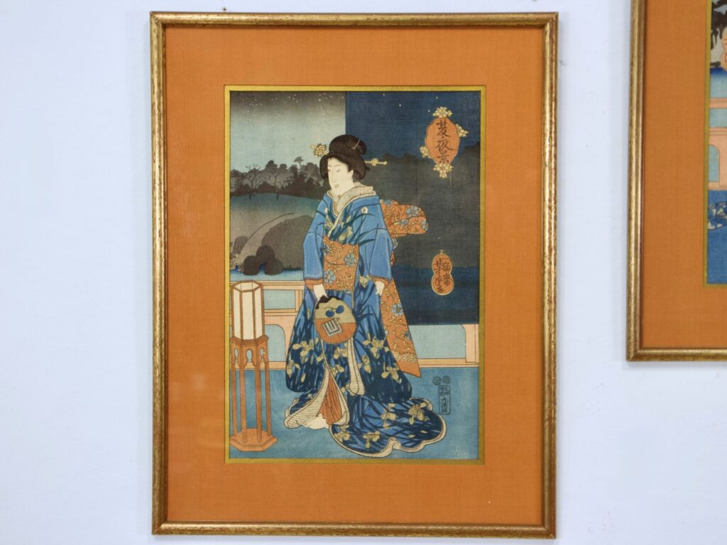 Триптих жіночих портретів у стилі укійо-е