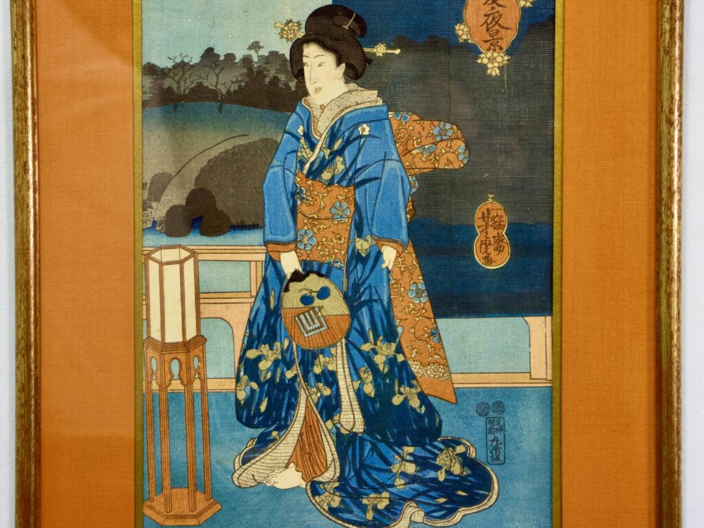 Триптих жіночих портретів у стилі укійо-е