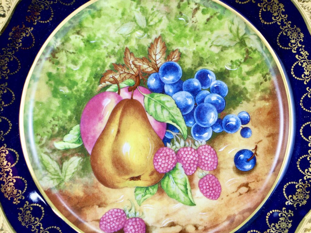 IMG_5225 Декоративна тарілка Limoges з фруктовою композицією