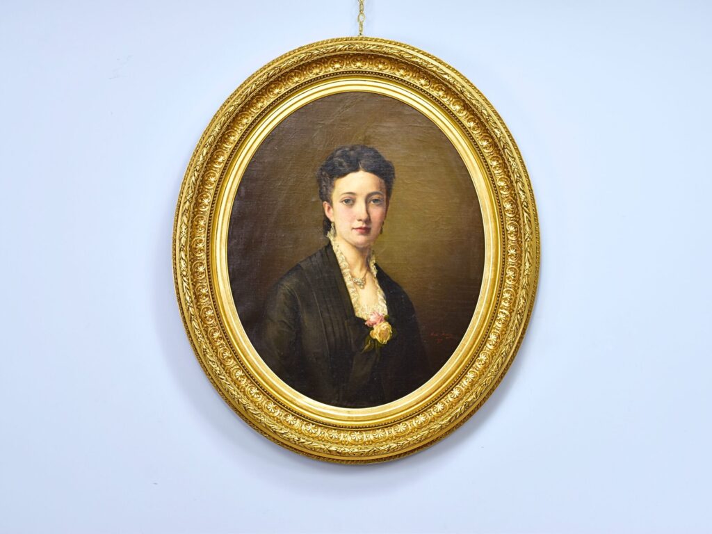 Антикварний живопис «Портрет невідомої»