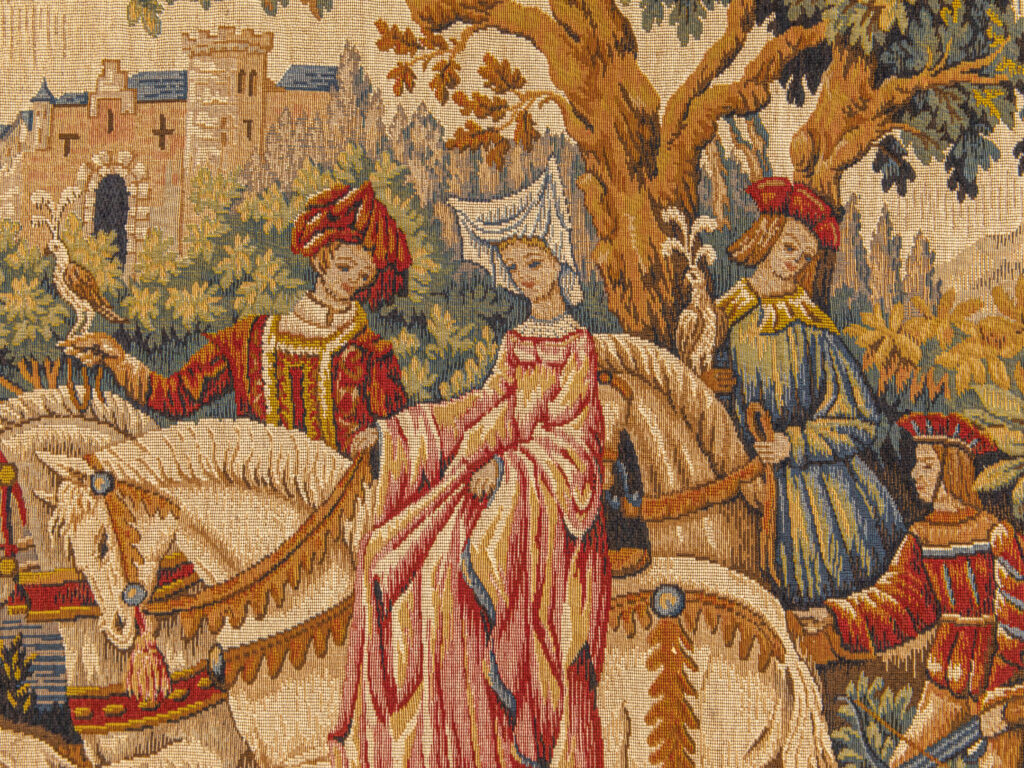 BN4A0334 Вінтажний гобелен «Королівське полювання», Марк Веймель