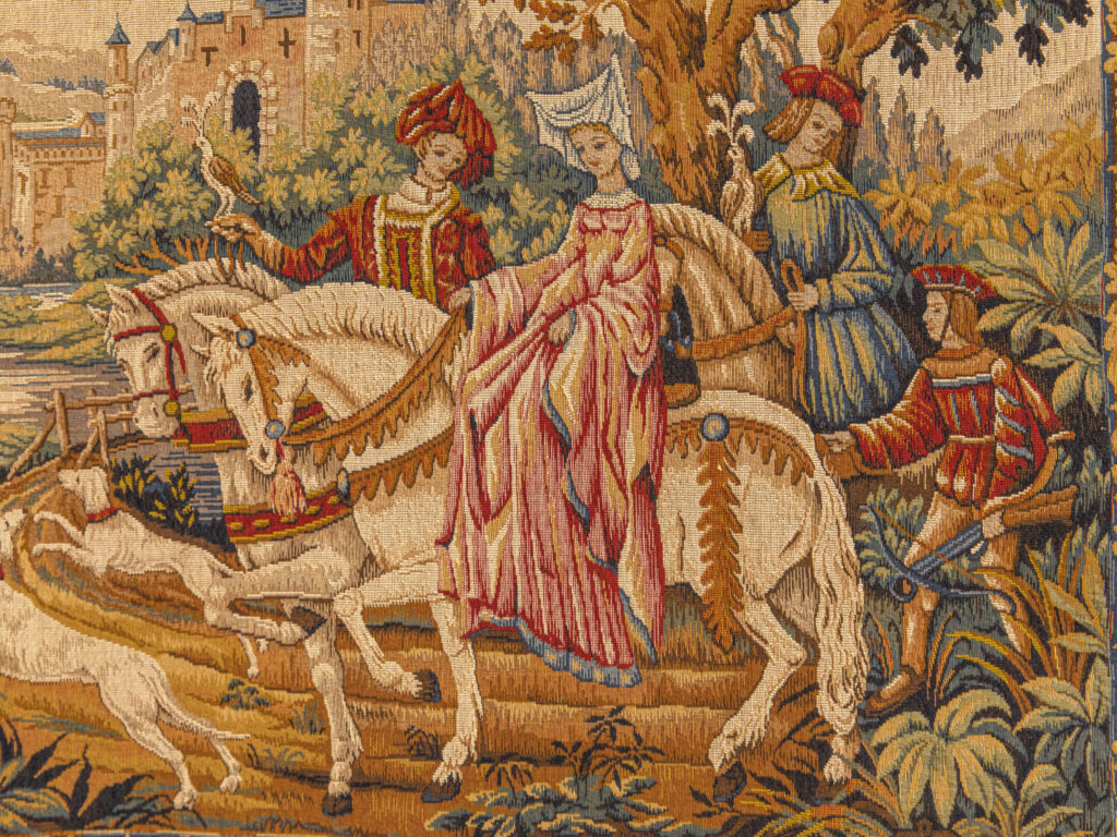 BN4A0335 Вінтажний гобелен «Королівське полювання», Марк Веймель