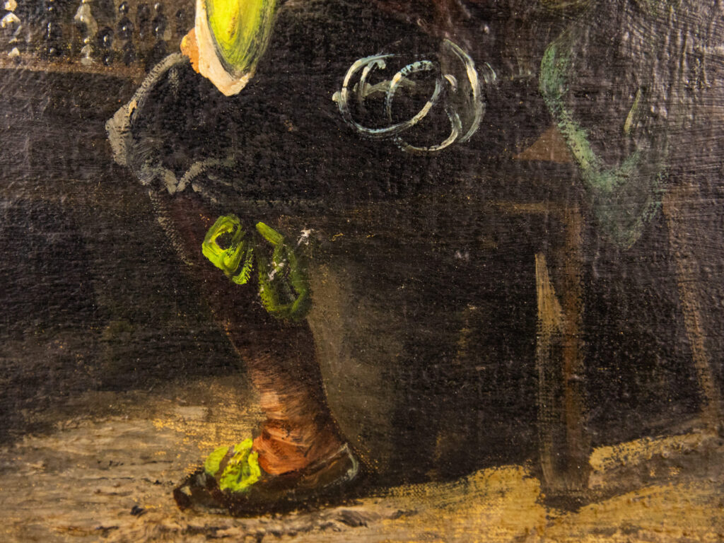 BN4A9151 Антикварний живопис «Гра в шахи»