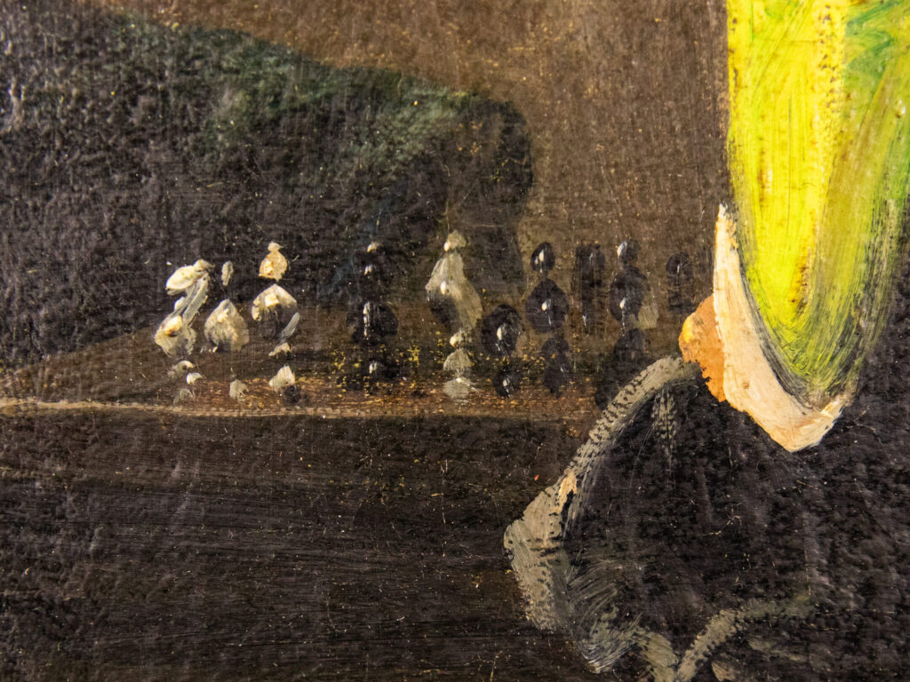 BN4A9152 Антикварний живопис «Гра в шахи»