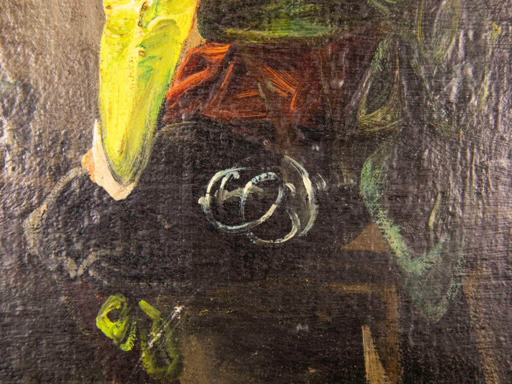 BN4A9165 Антикварний живопис «Гра в шахи»