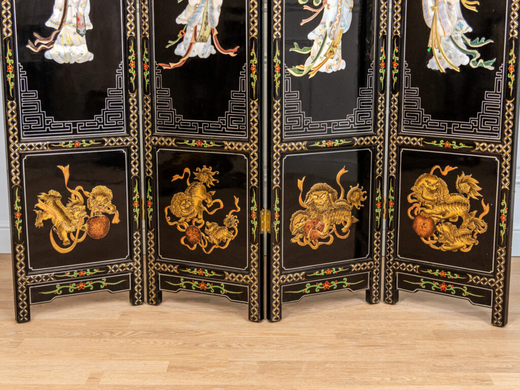 BN4A9247 Вінтажна ширма з інкрустацією в стилі Шинуазрі