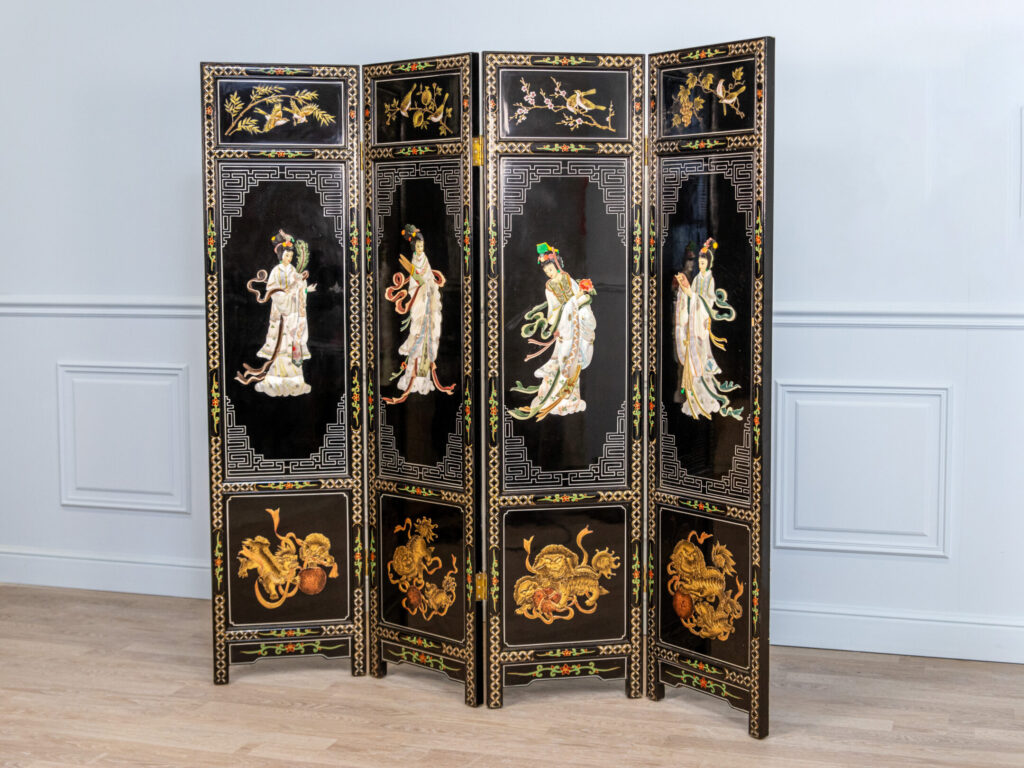 BN4A9252 Вінтажна ширма з інкрустацією в стилі Шинуазрі